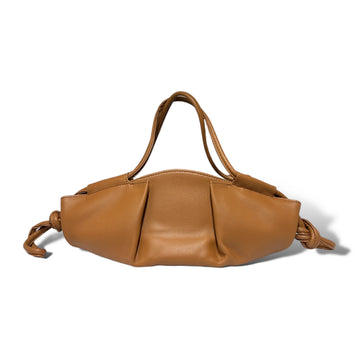 Soft Leather Knotted Detail Dual Carry Top Handle Bag