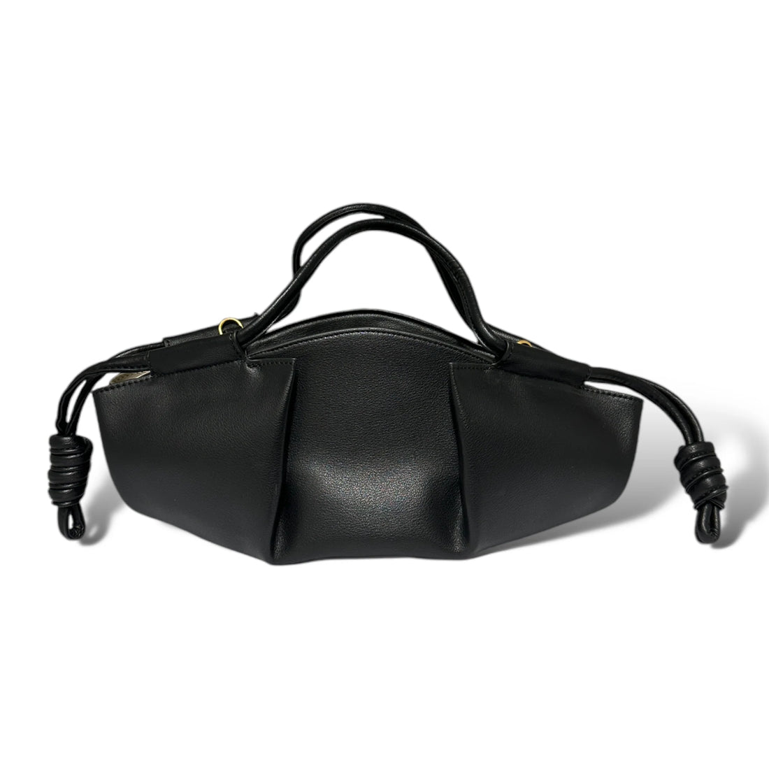 Soft Leather Knotted Detail Dual Carry Top Handle Bag