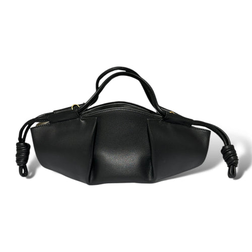 Soft Leather Knotted Detail Dual Carry Top Handle Bag