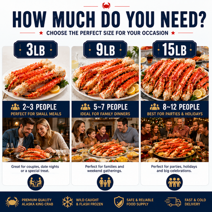 Premium Alaskan King Crab Legs | Shipped with Dry Ice | Fresh From Ocean to Table